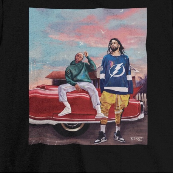 J Cole and A Friend Classic T-Shirt - Picture 2 of 2